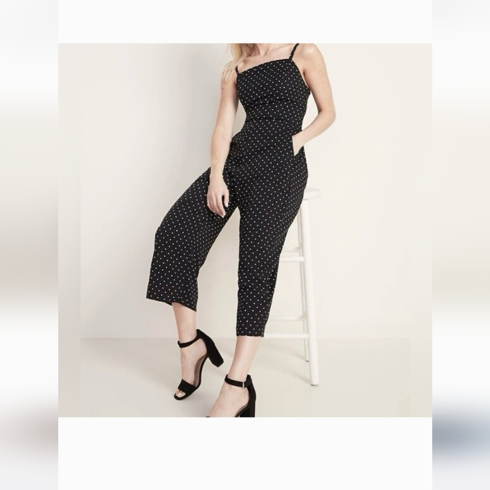 Black Polka Dot Jumpsuit